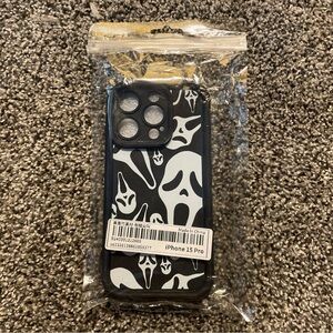 iPhone 15 Pro Soft Jelly Phone Case Scream Mask